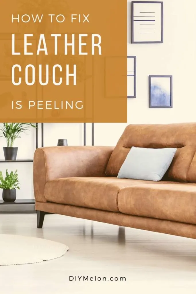 Fix peeling leather couch