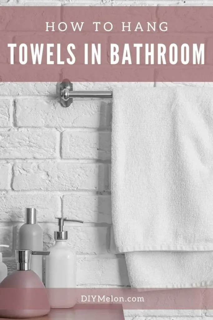 easy ways to hang towels in bathroom