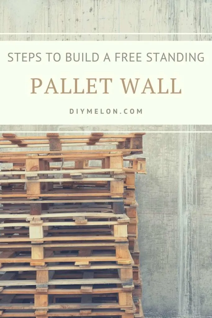 how to build a free standing pallet wall