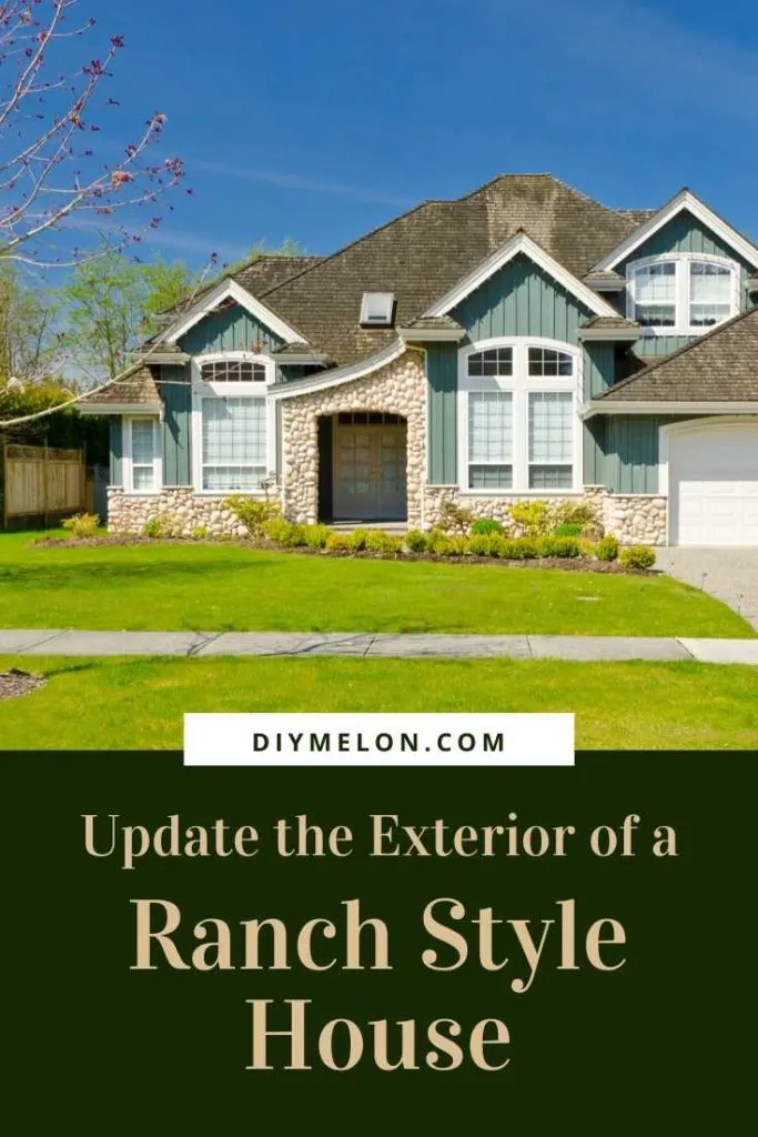 update the exterior of a ranch style house