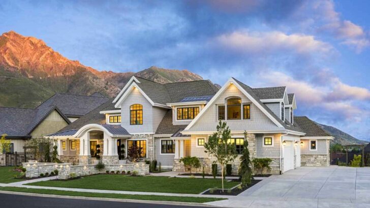 6-Bedroom Two-Story Craftsman House with Optional Sports Court (Floor Plan)