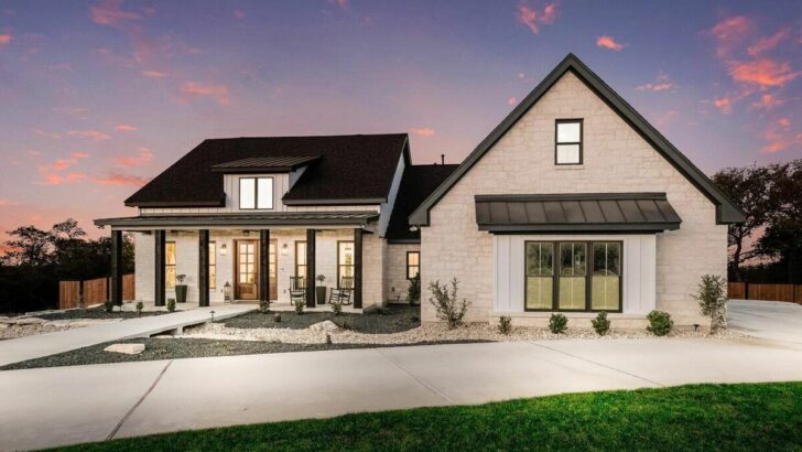 Exclusive 4-Bedroom 2-Story Modern Farmhouse with an Upstairs Surprise Suite (Floor Plan)