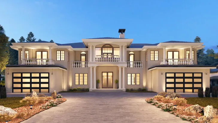 Grand 2-Story, 10-Bedroom Residence with Private Lower-Level Retreat (Floor Plan)