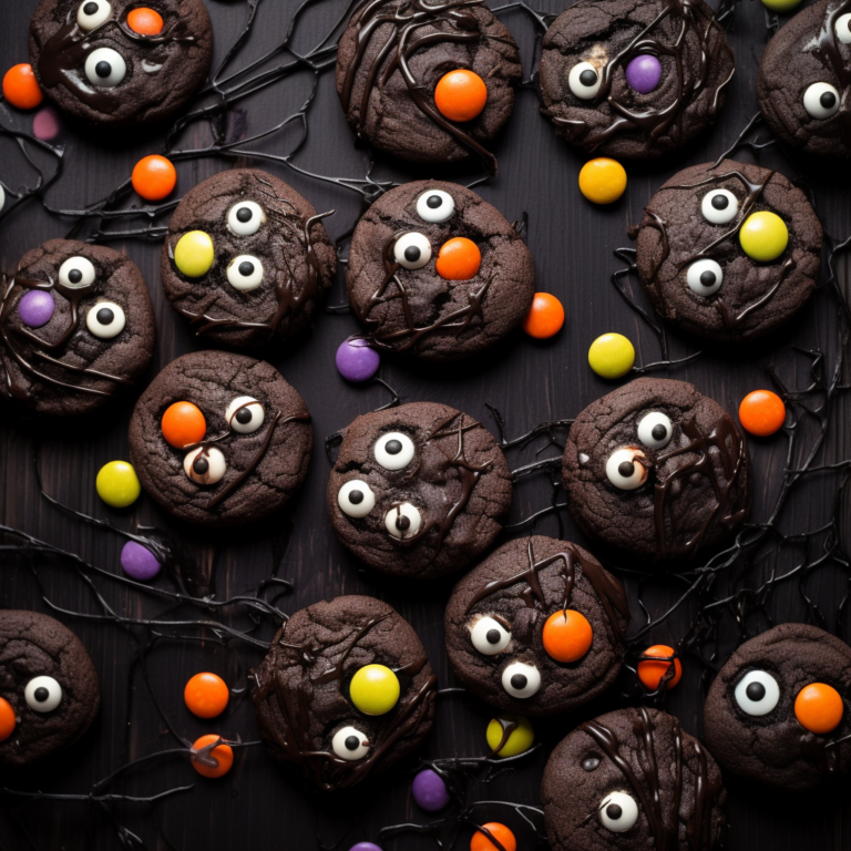 Double Chocolate Halloween Cookies