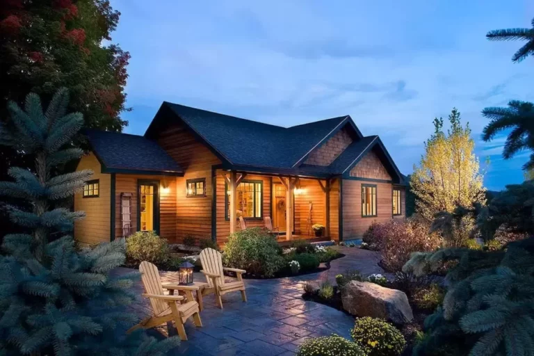3-Bedroom 1-Story Rustic Mountain Home with a Master Suite Private Patio (Floor Plan)
