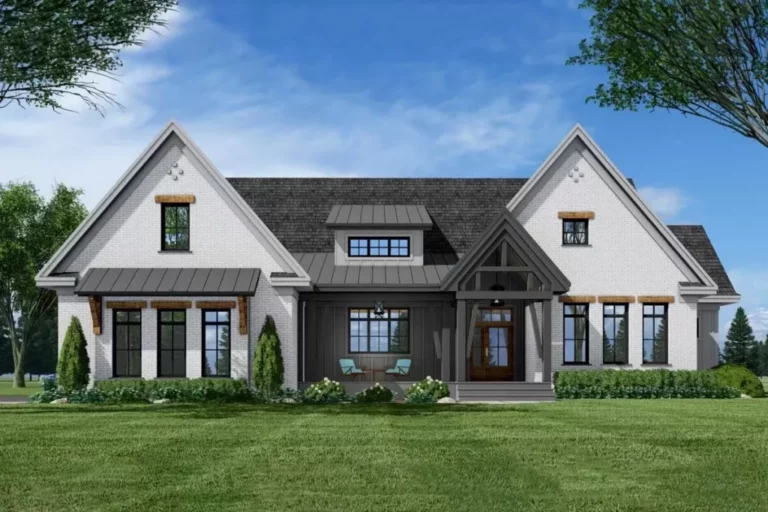 3-Bedroom Dual-Story New American Farmhouse with Future Bonus Room (Floor Plan)