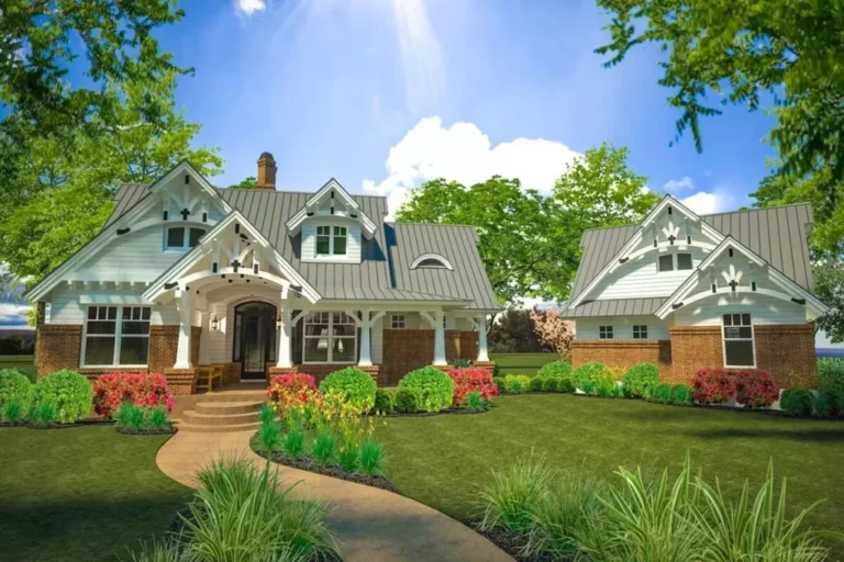 5-Bedroom 1-Story Rustic House with Detached Garage (Floor Plan)
