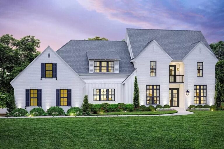 5-Bedroom 2-Story Transitional Farmhouse with Loft and Private En-suites (Floor Plan)