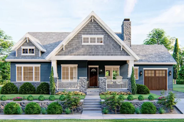 3-Bedroom 1-Story Cottage House with Open Floor Plan (Floor Plan)