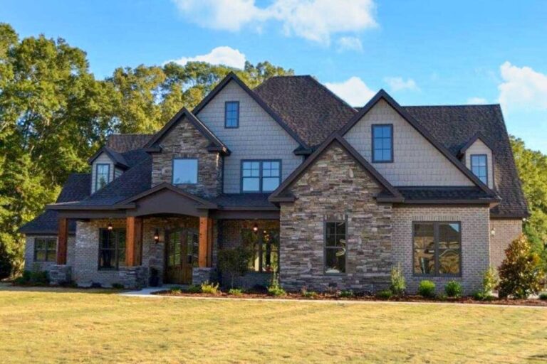 5-Bedroom 2-Story French Country House with Bonus Room (Floor Plan)