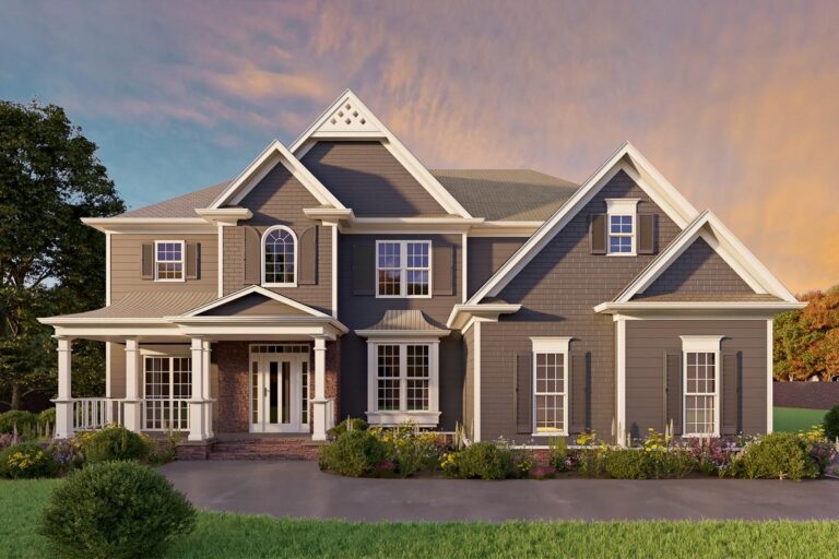 5-Bedroom 2-Story Luxury Farmhouse With Optional In-Law Suite and Spacious Garage (Floor Plan)