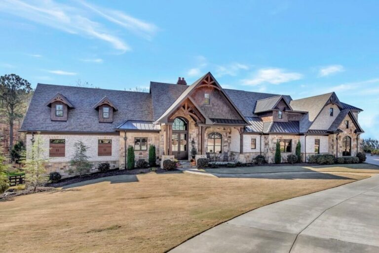 6-Bedroom 2-Story European Home with Expansive Lower-Level Entertainment (Floor Plan)