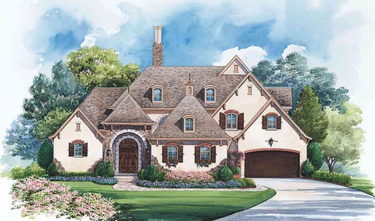 3-Bedroom 2-Story Modern Farmhouse With Flexible Layout and Optional 4th Bedroom (Floor Plan)
