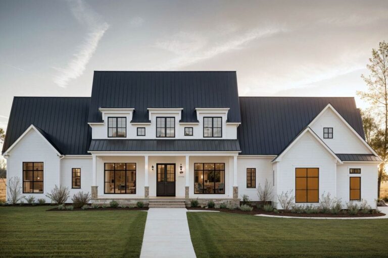 3-Bedroom 1-Story Modern Farmhouse With Bonus Room and Outdoor Living (Floor Plan)