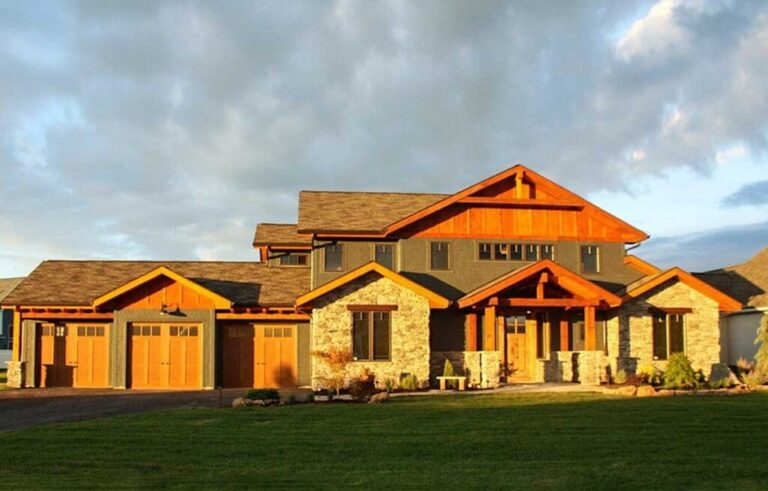 4-Bedroom Two-Story Rugged Craftsman Home with Outdoor Entertaining Spaces (Floor Plan)