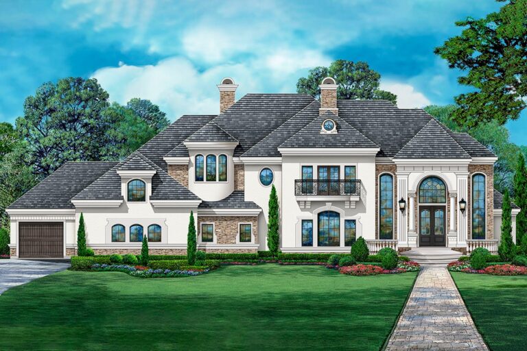 Luxurious 5-Bedroom 2-Story Estate-Style Home With Dual Garage Entry and Bonus Space (Floor Plan)