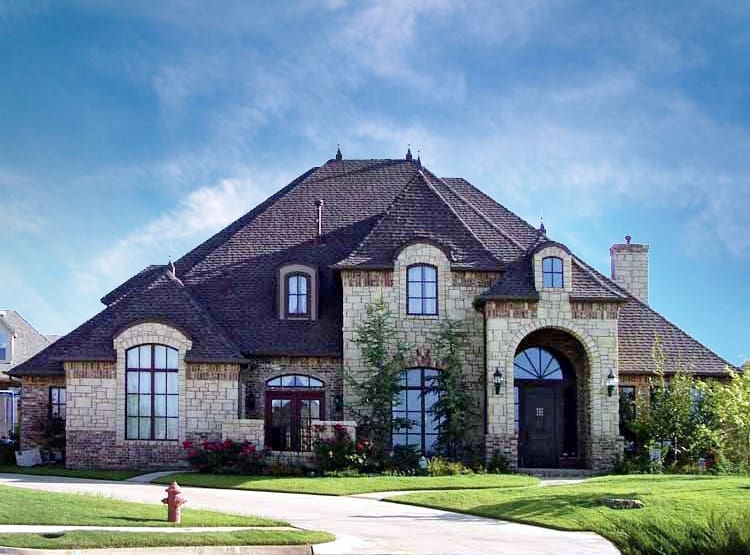 4-Bedroom Two-Story French Country Home with Formal Living Room (Floor Plan)