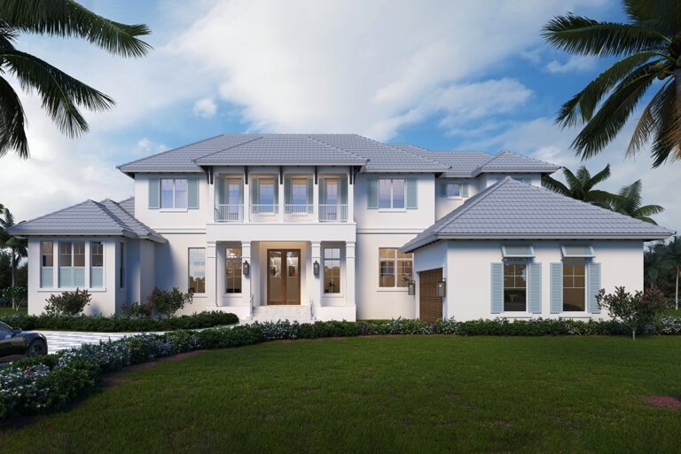 4-Bedroom 2-Story Transitional Home With Grand Outdoor Living & Courtyard Drive (Floor Plan)