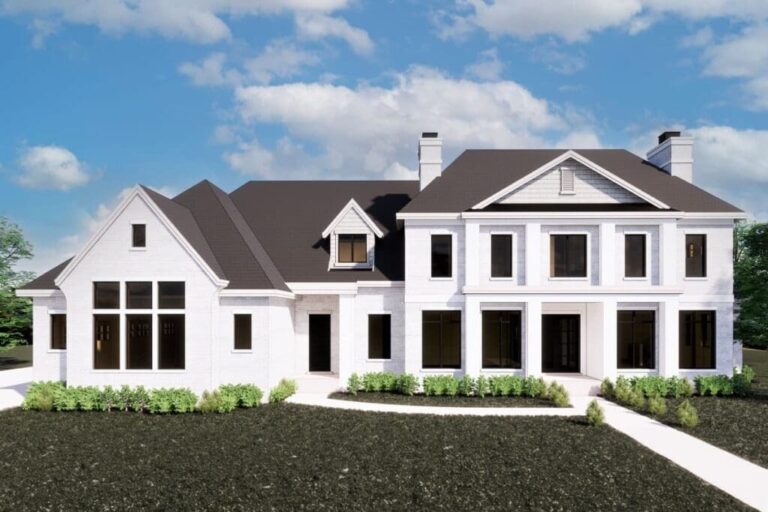 5-Bedroom 2-Story Southern Traditional Home with Oversized Apartment (Floor Plan)