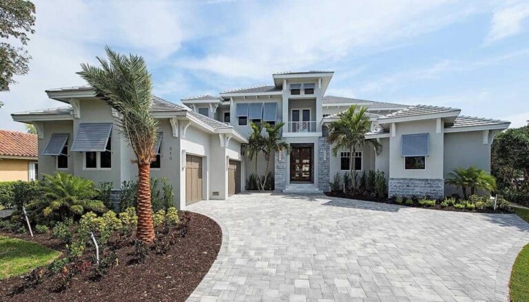 4-Bedroom 2-Story Florida House with Residential Elevator (Floor Plan)