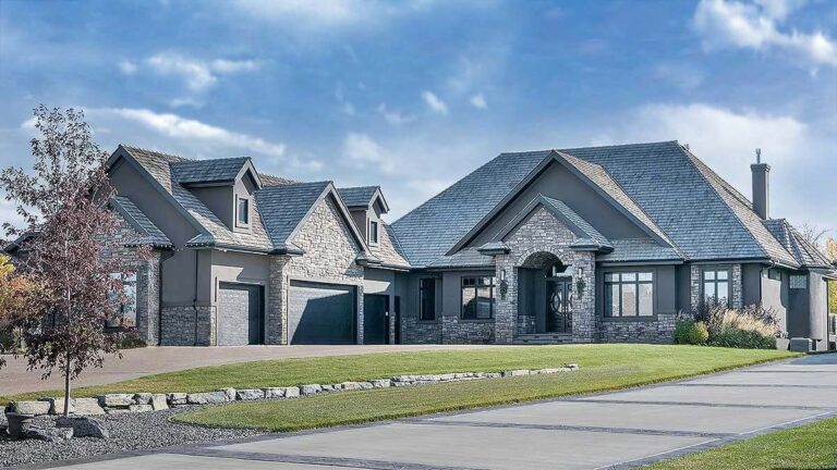 7-Bedroom Luxury Modern Farmhouse with Optional Walkout Basement and 4-Car Garage (Floor Plan)