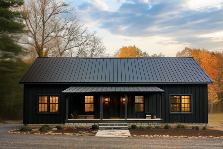 3-Bedroom 1-Story Modern Farmhouse with Flex Room and Front Porch (Floor Plan)