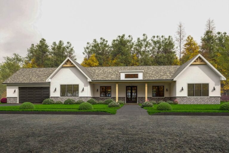 Modern Comfort Meets Style: 3-Bedroom Contemporary Ranch with Two-Story Great Room