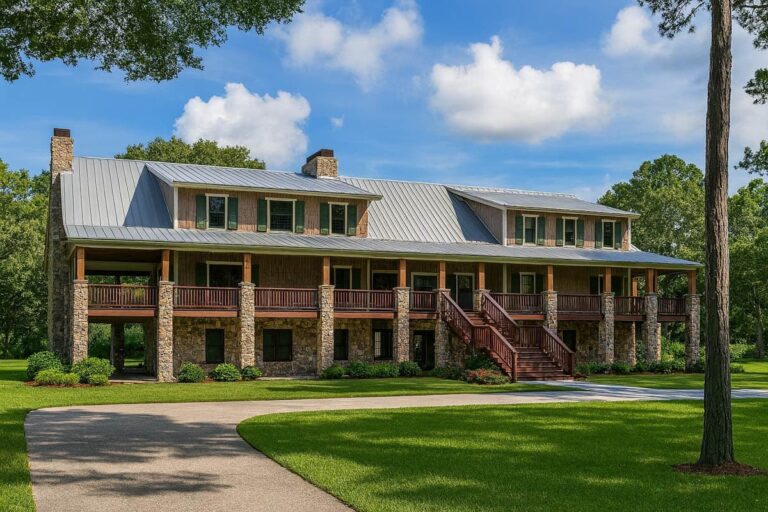 10-Bedroom 2-Story Country Estate with Expansive Wrap-Around Porch and Lower Level (Floor Plan)